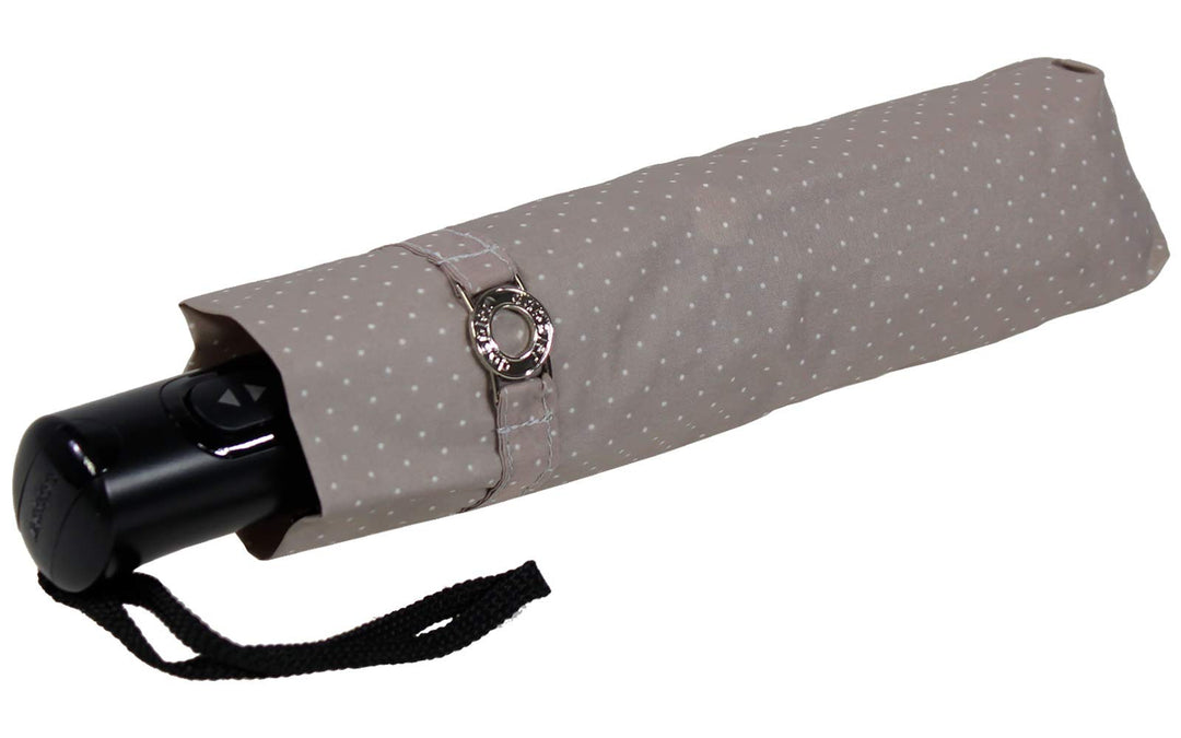 Doppler Taschenschirm Magic Carbonsteel stabil sturmfest Auf-Zu Automatik Chic - grau, Grau