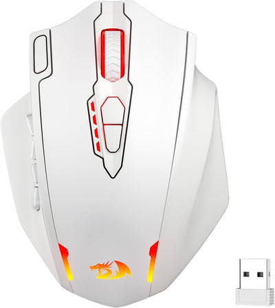 Redragon M913 kabellose Gaming-Maus, 16.000 DPI kabelgebundene/kabellose RGB-Gamer-Maus mit 16 progr