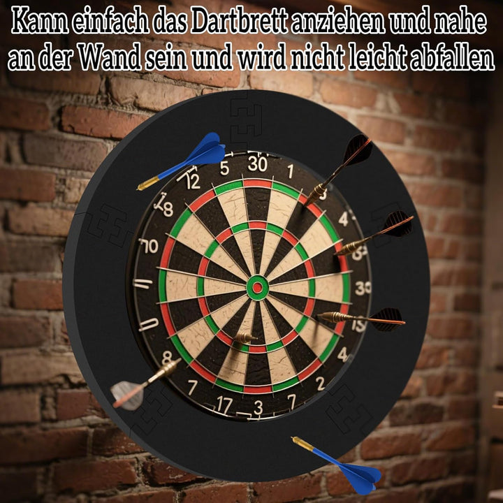 Dartscheibe Schutzring Innerer Kreis 45.5cm Aussenring 72cm,5pcs Eva Dartscheibe Umrandung, Dartboar