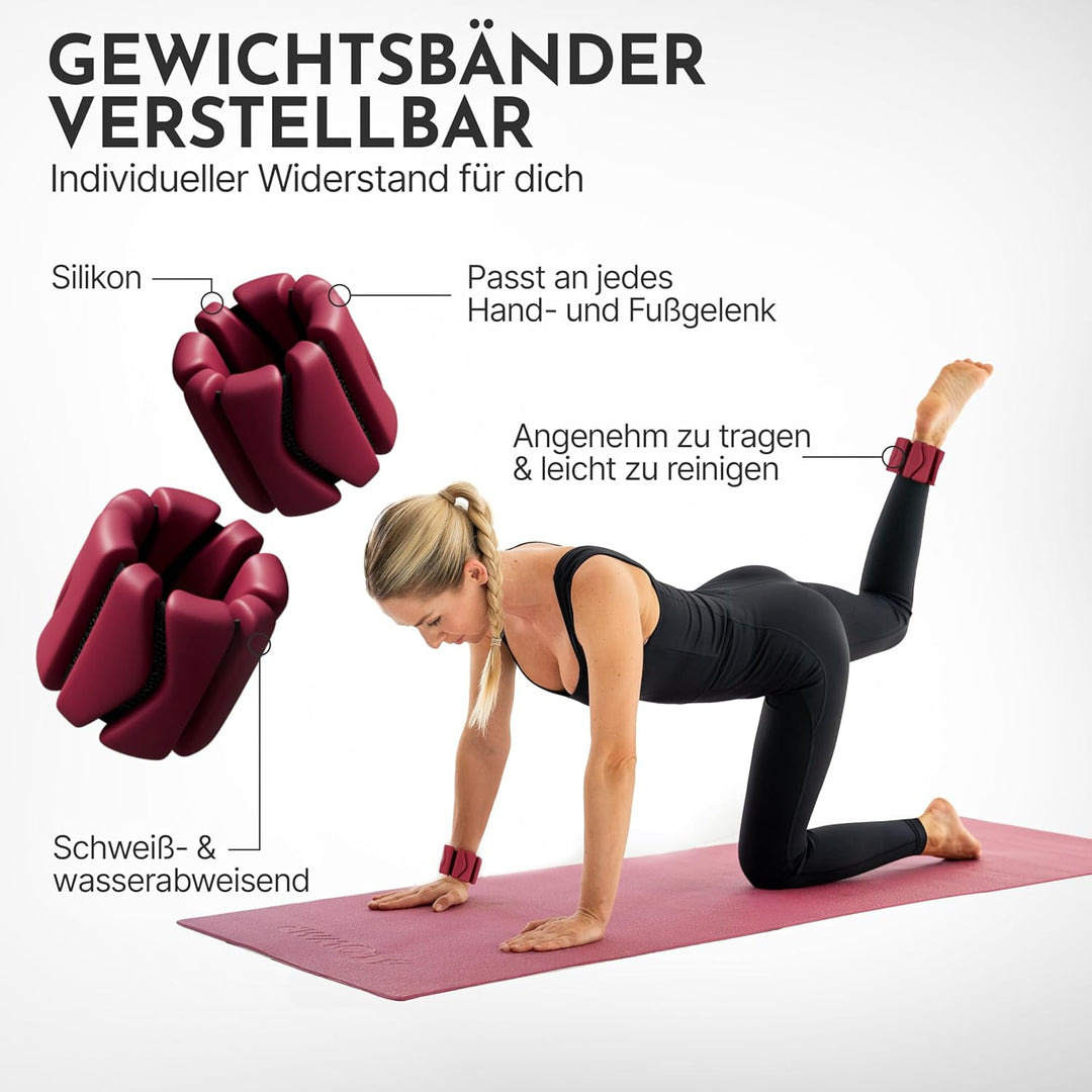 NEOLYMP Pilates Set für Zuhause – Pilates Ball, Pilates Ring & Gewichte – Komplettes Pilates Zubehör