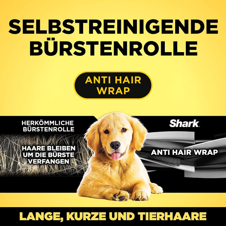 Shark AI Saugroboter, Staubsauger-Roboter mit Anti Hair Wrap,Teppich und Hartboden, Roboterstaubsaug
