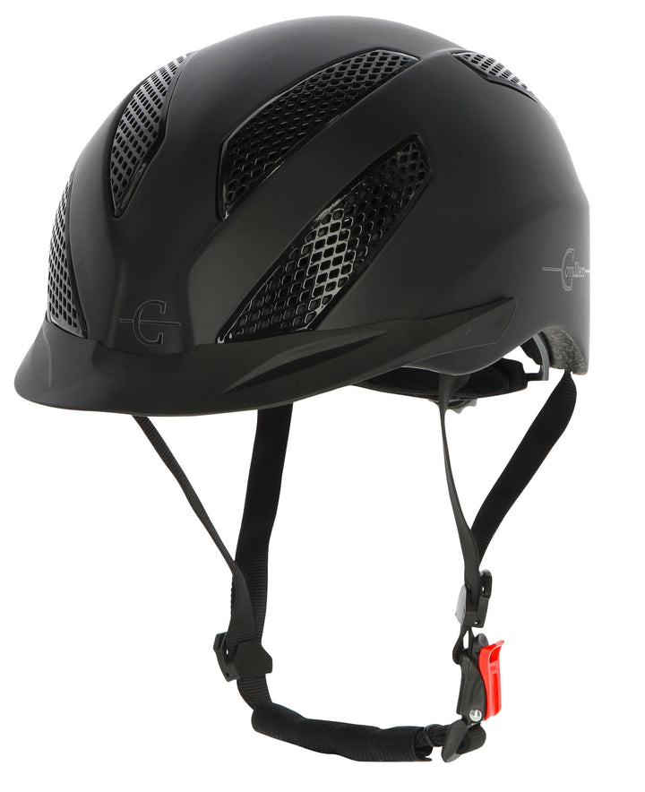 Kerbl Covallerio Reithelm eXite, Disc-System, Fast-Click-Verschluss, Unisex S/M