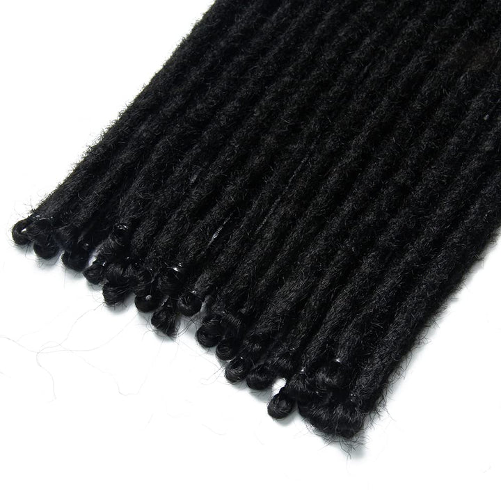 30 Zoll 20 Stränge/Pack Synthetische Dreadlocks Verlängerungen 0,8cm Gehäkelte Geflochtene Haare Wei