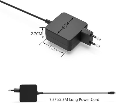 45W USB-C Ladegerät für ASUS ADP-45EW C ADP-45EW A Typ C Laptop 2,3m/7,5Ft Netzteil Adapter Ladekabe