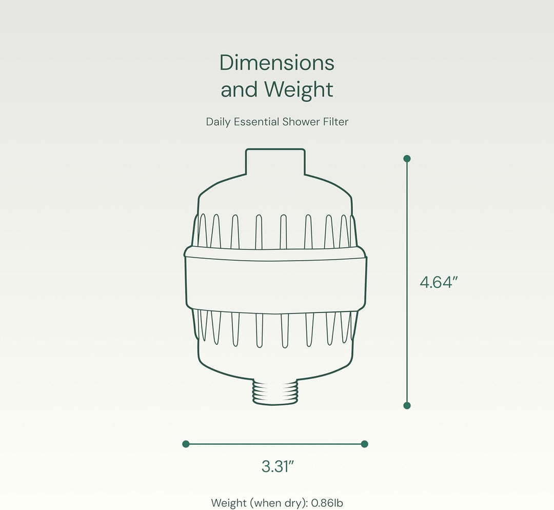 Hohe Ausgangsleistung Universal Dusche Filter mit auswechselbare dreistufig Filter Kartusche – Chrom