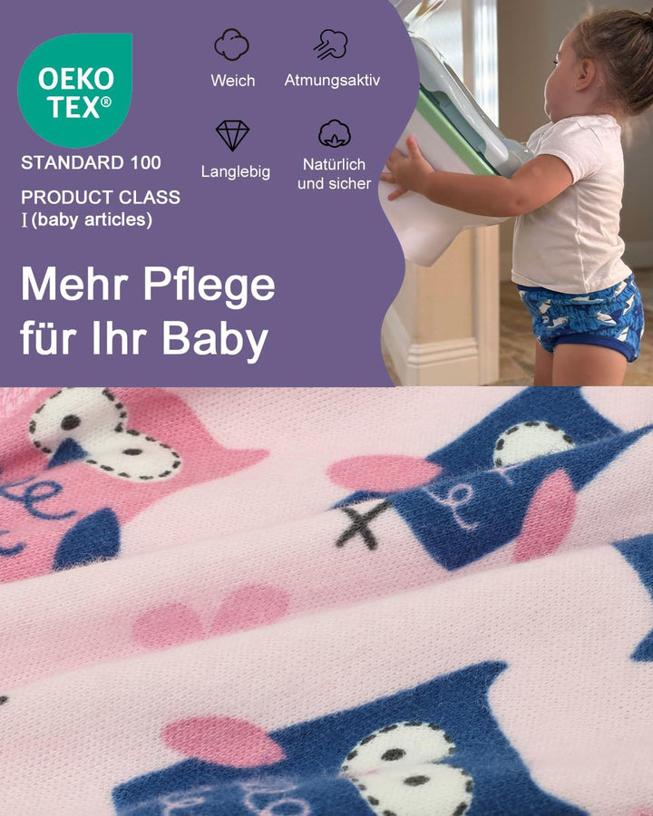 FLYISH DIRECT Baby Trainerhosen Töpfchentraining, 8er Pack Töpfchen Trainingshose für Mädchen Jungen