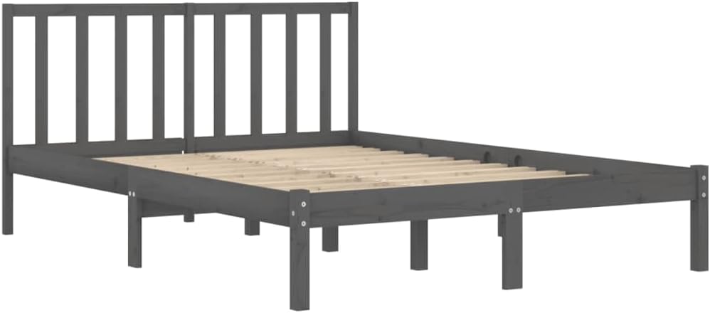 vidaXL Massivholzbett Holzbett Bett Doppelbett Bettgestell Bettrahmen Lattenrost Schlafzimmermöbel S