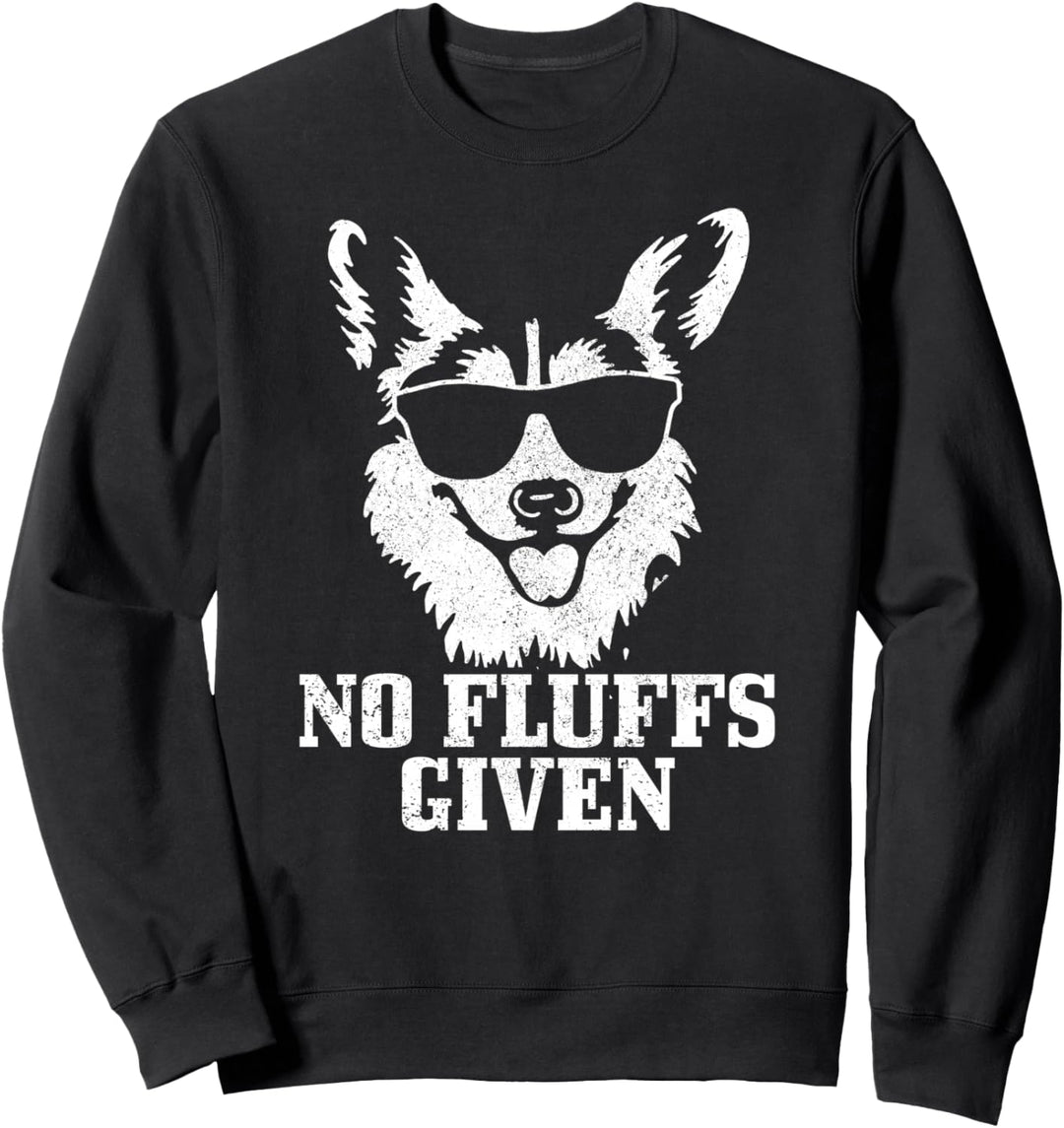 Corgi No Fluffs Given Lustig Hund Corgi Sweatshirt