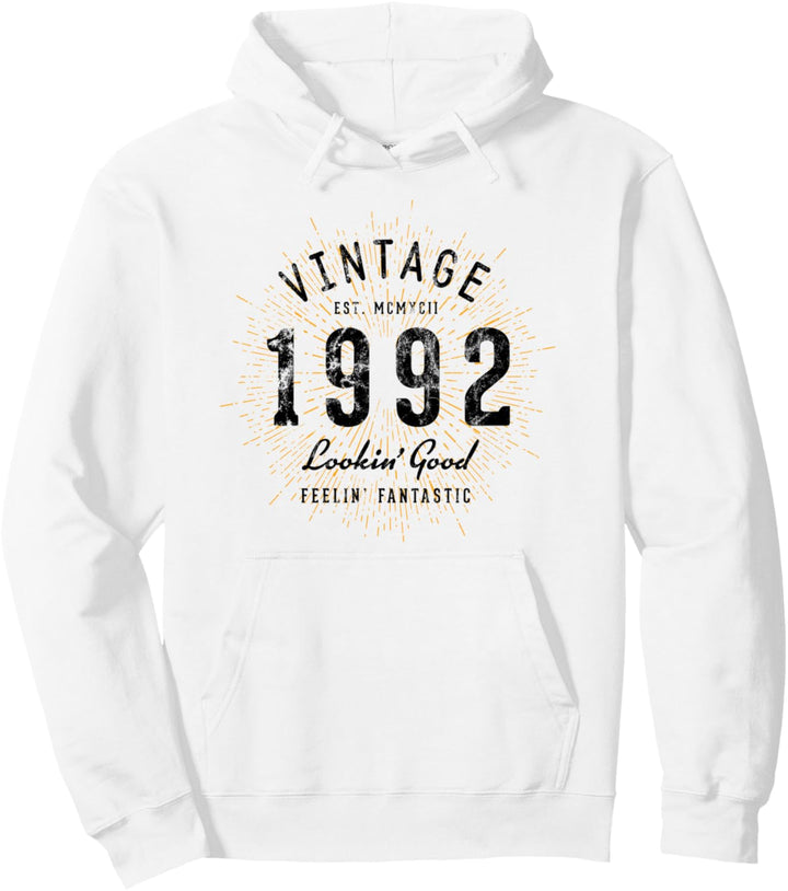 Vintage Geburtstag geboren 1992 Pullover Hoodie
