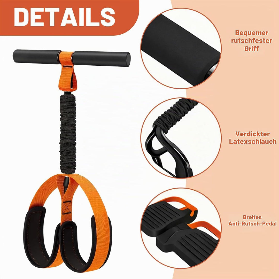 bauchtrainer, widerstandsbänder Pedale Fitness gerät für zuhause &amp; multifunktionales Resistance Band