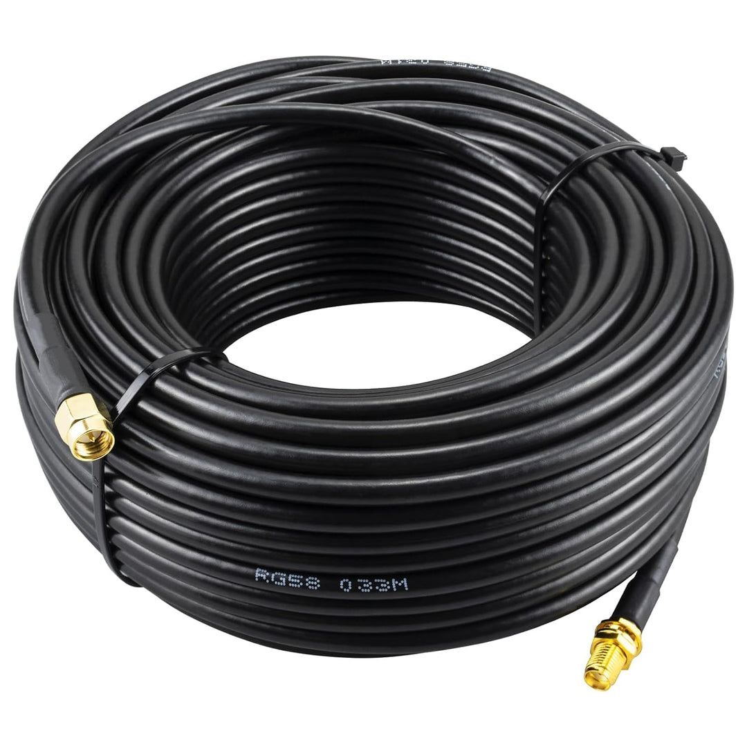 Boobrie SMA-Kabel, Stecker auf Buchse, 25 m, RG58, 50 Ohm, für WLAN-Antenne, 3G 4G LTE-Router, kabel