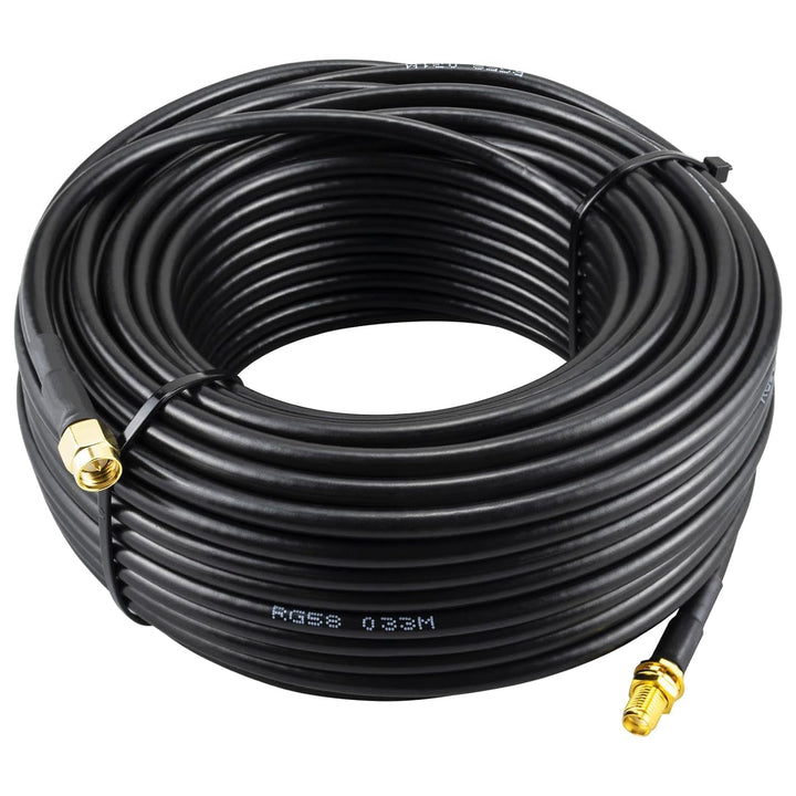 Boobrie SMA-Kabel, Stecker auf Buchse, 25 m, RG58, 50 Ohm, für WLAN-Antenne, 3G 4G LTE-Router, kabel