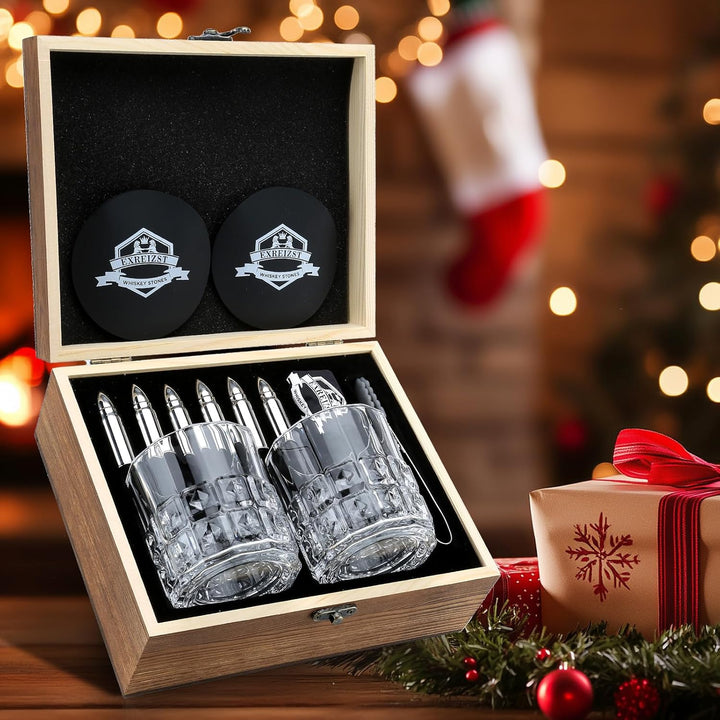 Whisky Gläser Set- Whiskey Gläser Papa -whiskey geschenke für männer- Vatertag Männertag Herrentag G