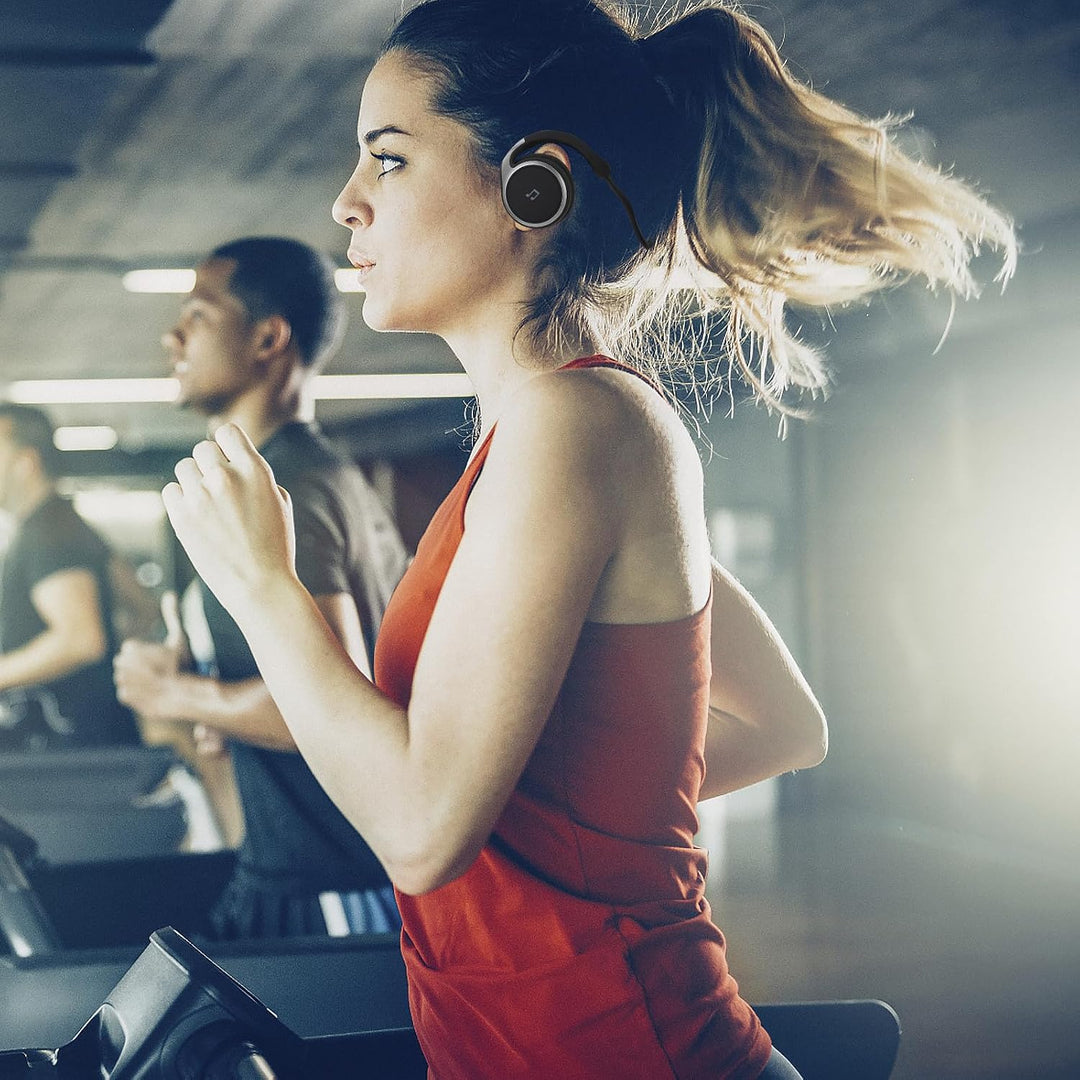 COHEALI Kabellose On Ear Sportkopfhörer mit Mikrofon Kompakt und Leicht Ohrbügel Kopfhörer für Smart
