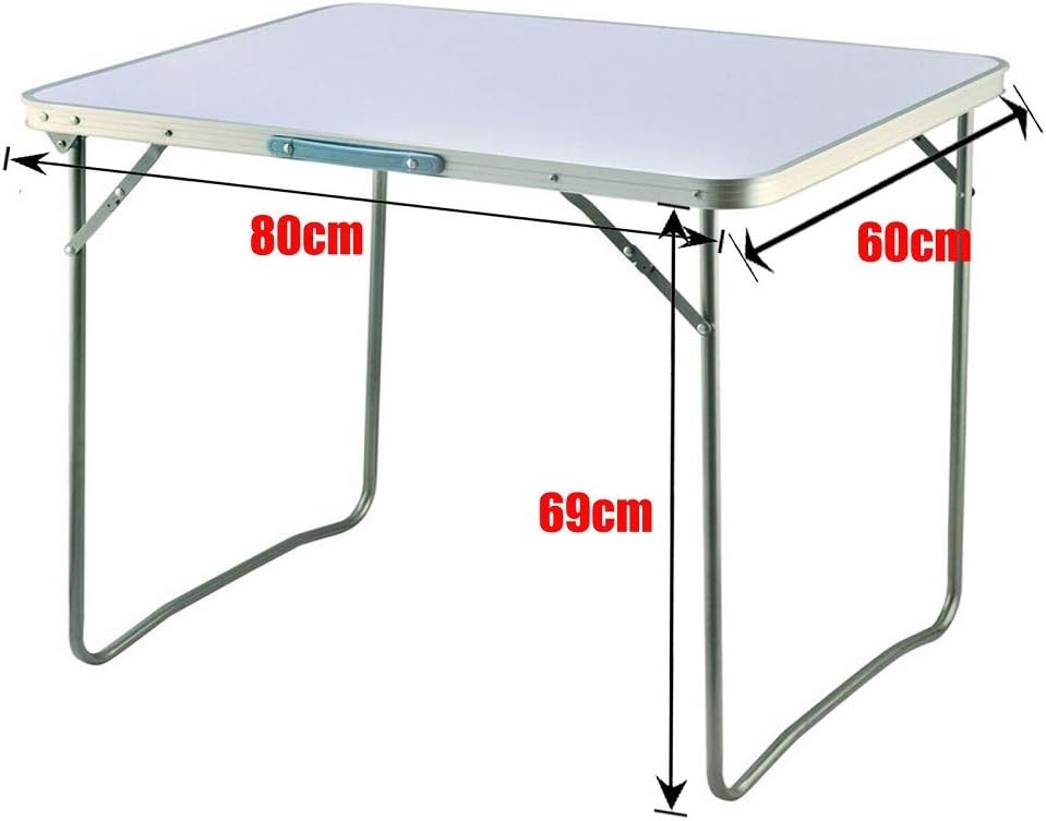 Campingtisch, tragbarer Picknicktisch, Aluminium, Klapptisch, für drinnen und draussen, robustes Gar