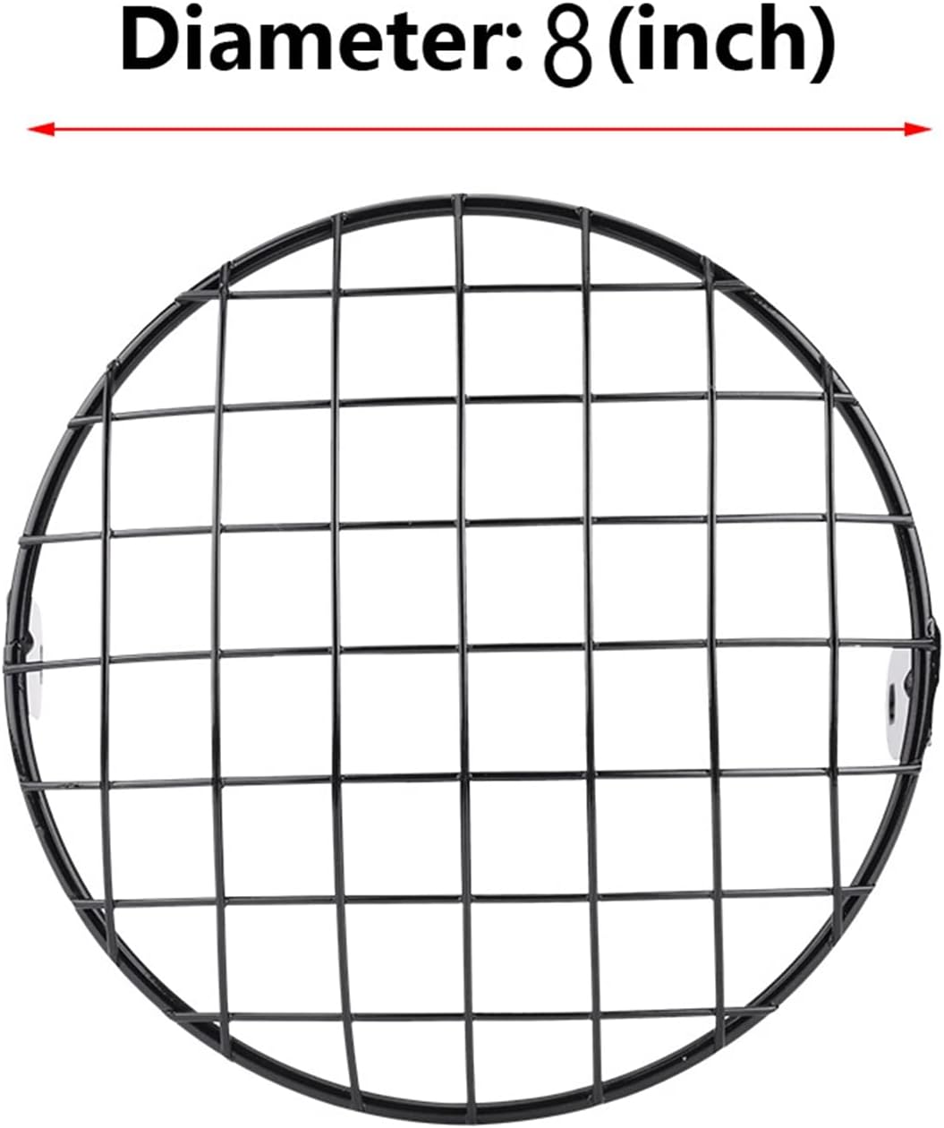 Motorrad Scheinwerfer Lampenabdeckung, 7 "Motorrad modifizierter Gitter Lampenschirm, Universal Moto