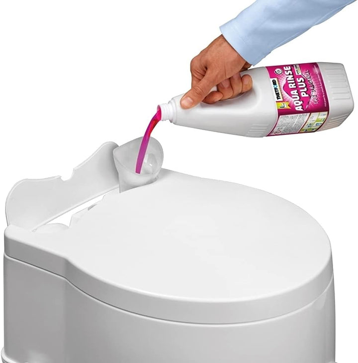 Thetford 92306 Porta Potti 565E (Elektric) Tragbare Toilette, Weiss-Grau, 448 x 388 x 450 mm Porta P