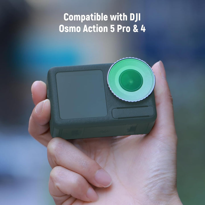 NEEWER Black Diffusion 1/4 Filter, Kompatibel mit DJI Osmo Action 5 Pro und 4, mehrfach beschichtete