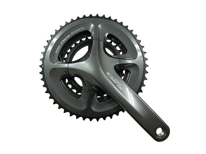 SHIMANO Claris R2030 Kettensatz mit 8 Gängen, 50/39/30 Schwarz,Grau Einheitsgrösse, Schwarz,Grau Ein