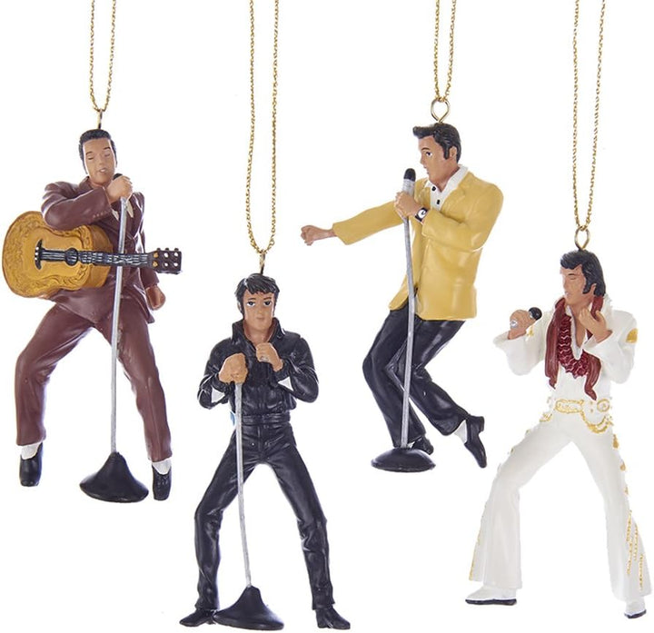 Kurt Adler Elvis Presley Ornament-Geschenkset, 4-teilig