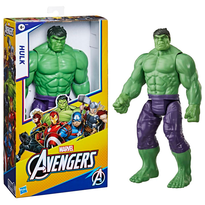 Hasbro E7475 Marvel Avengers Titan Hero Series Blast Gear Deluxe Hulk ActionFigur, 30 cm Spielzeug,