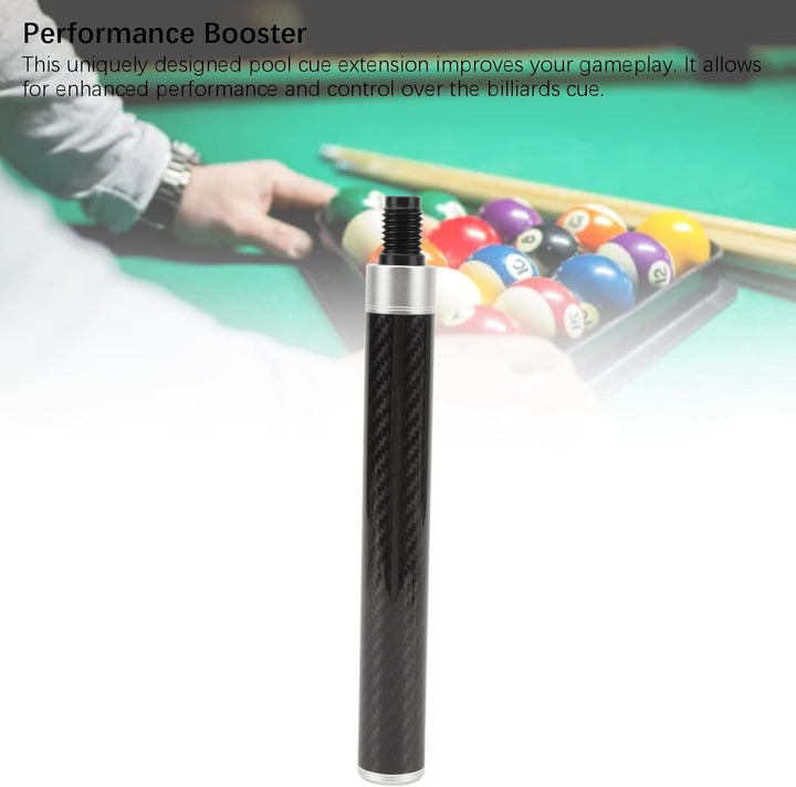 9-Zoll-Pool-Queue-Verlängerung, Kohlefaser, verbesserte Steuerung, komfortabler Touch-Billard-Queue-