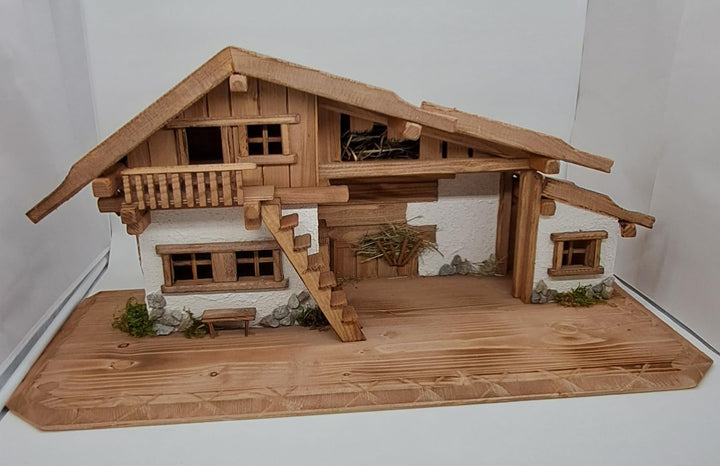 Weihnachtskrippe- Krippe Krippenstall Weihnachten-Weihnachtskrippe K1