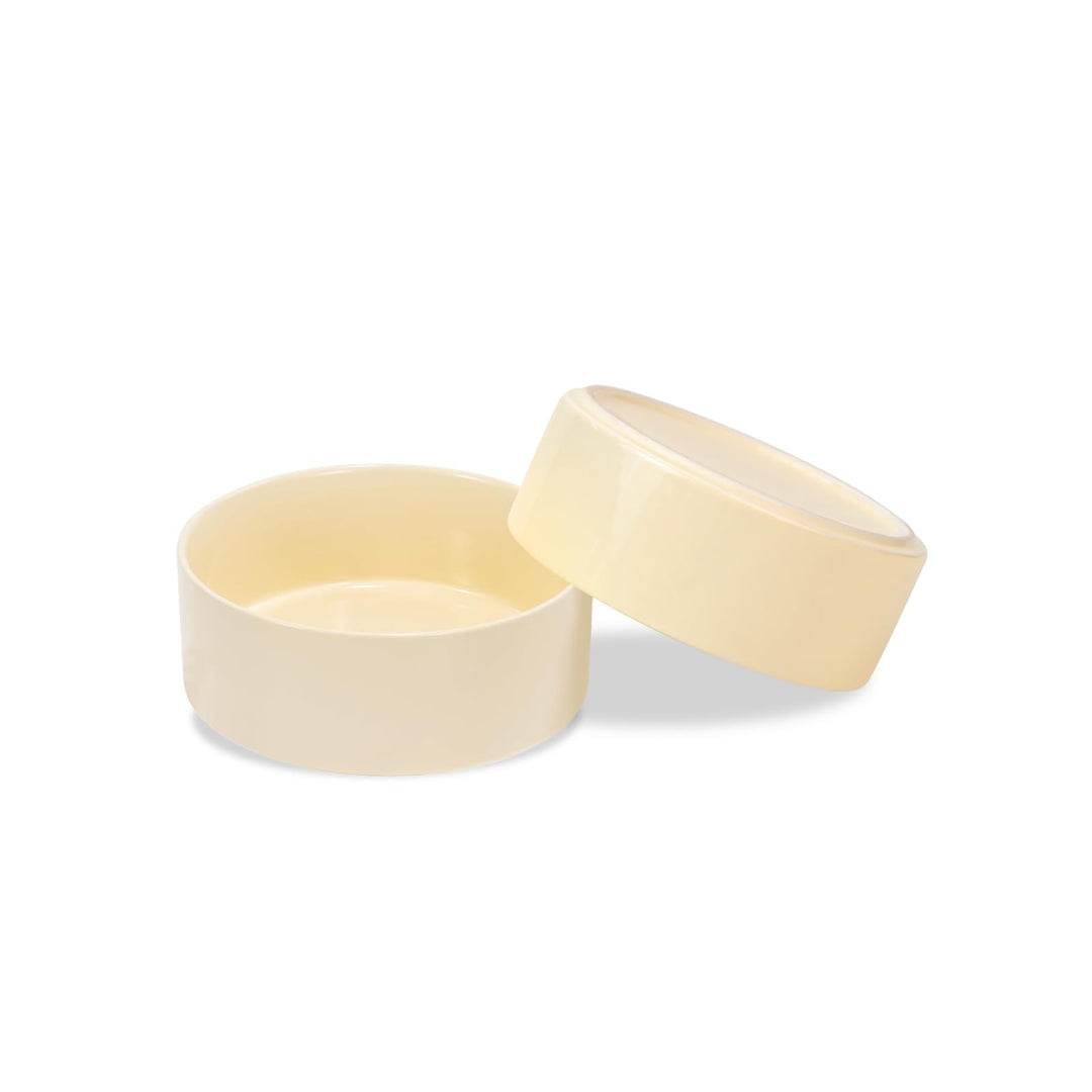 SPUNKYJUNKY Keramik Hundenapf 2pcs Fressnapf Futternapf Katzennapf Napf für Katzen und Hunde (400ml,