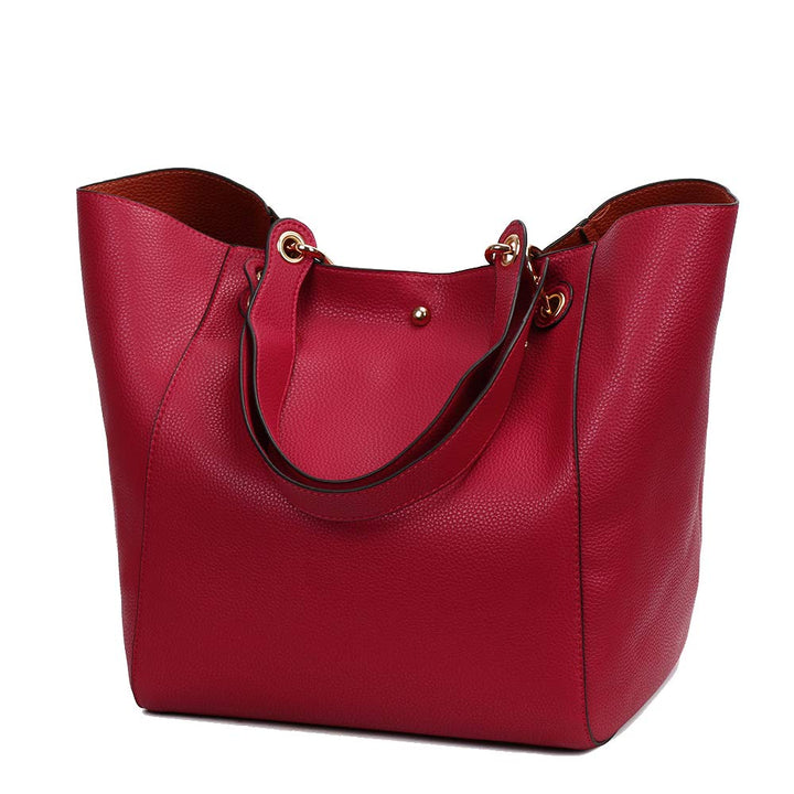 Coolives Damen 2 in 1 Shopper Schultertasche aus PU-Leder Vintage Taschen Hobo Handtasche Elegant He