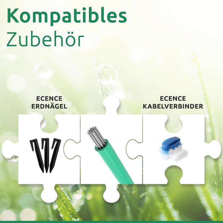 ECENCE Begrenzungskabel Mähroboter kompatibel mit allen gängigen Modellen 150m Länge Begrenzung der