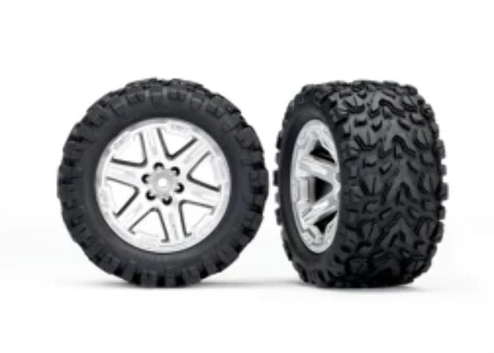 TRAXXAS 6773R Reifen Talon auf Felgen Silver Hex 12mm