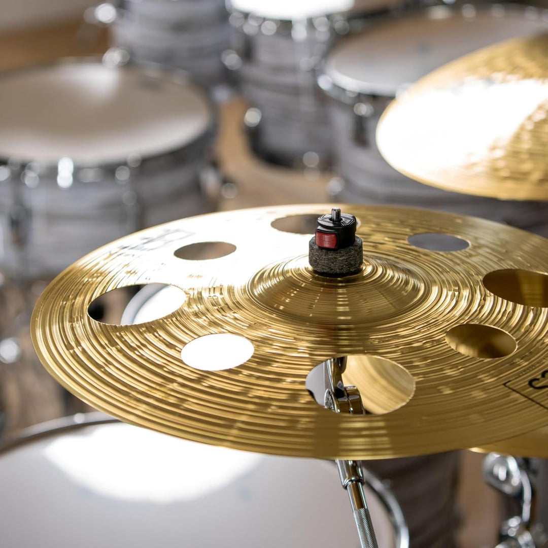 Meinl Cymbals HCS Trash Crash 16 Zoll (Video) Schlagzeug Becken mit Löchern (40,64cm) Messing, Tradi