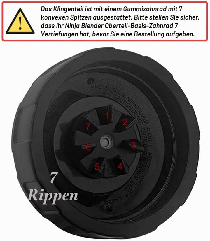 Ersatz Entsafter Klingen für Ninja Mixer mit Auto-iQ BN800EU BN495EU BN750EU, Nutri Ninja Extractor