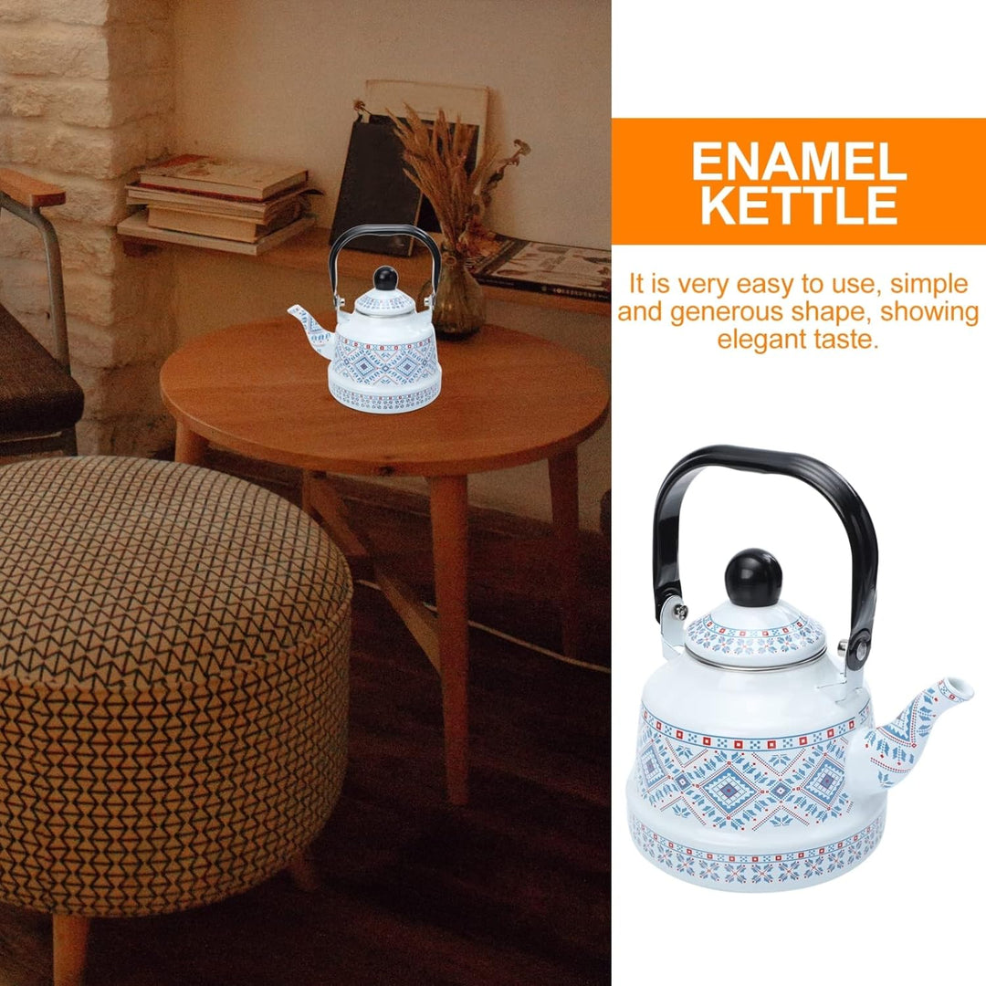 DOITOOL Topf Aus Emaille Kaffee Teekanne Wasserflasche Aus Edelstahl Teekanne Aus Edelstahl Wasserko
