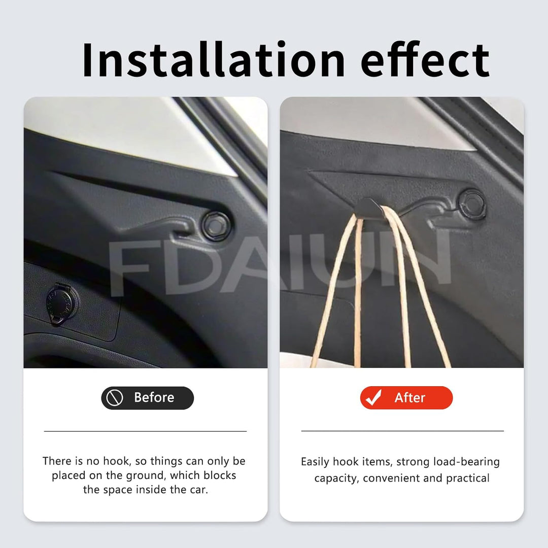 Für 2019-2025 Toyota RAV4 Auto Kofferraum Haken,Kofferraum Organizer 2 Stück Kofferraum Haken Clips