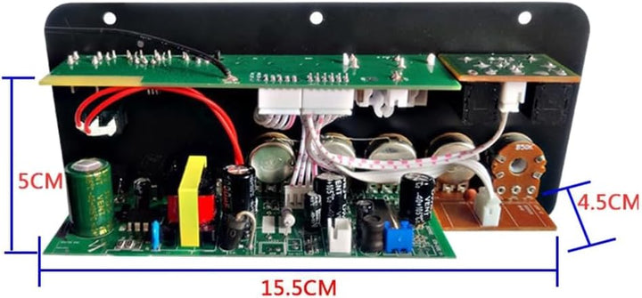1Set D50 Verstärkerplatine mit Optischem Audio, Bluetooth AMP, USB, FM-Radio, DIY-Audio-Subwoofer, S