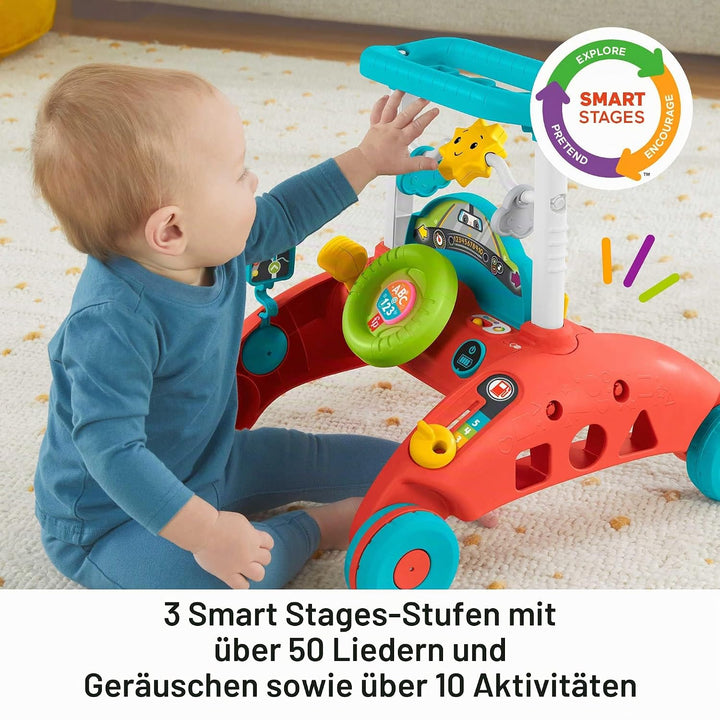 Fisher-Price - 2-Seiten Auto-Lauflernwagen, Multi Edition - Italienisch, Spanisch, Portugiesisch, En