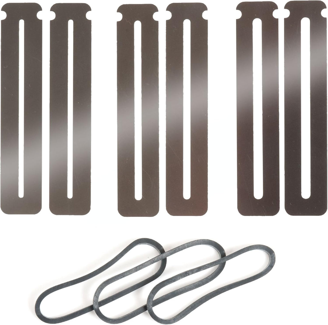 StewMac Rough Fret Smooth + Shine Set, zum Anziehen und Polieren von Bünden