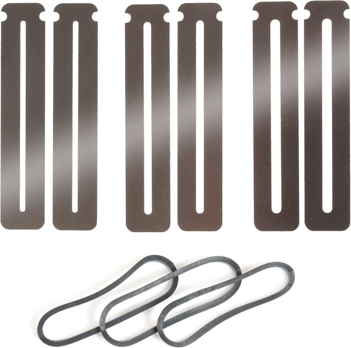 StewMac Rough Fret Smooth + Shine Set, zum Anziehen und Polieren von Bünden
