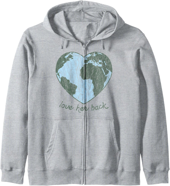 Trendy Earth Heart Kapuzenjacke