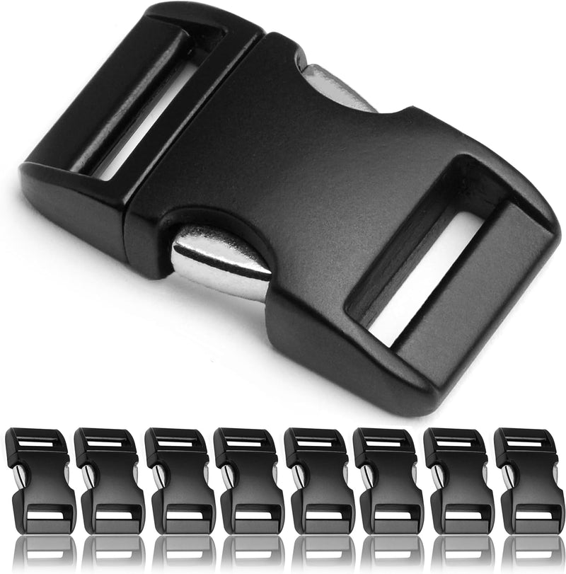 Metall-Klickverschluss Alumaxx, 8er Set, 3/8" / Klippverschluss/Steckschliesser / Steckverschluss fü