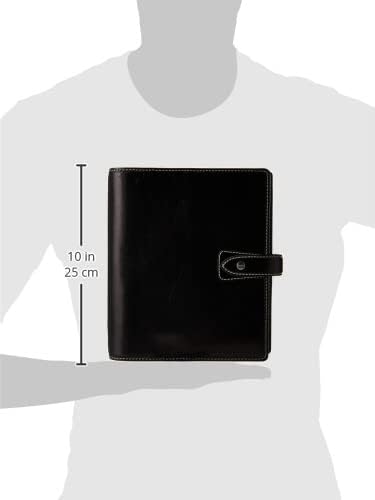 Filofax Malden A5 Organiser Black 2021, 21-028623 Schwarz, Schwarz