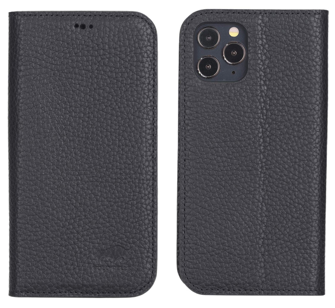 Solo Pelle aufklappbare Lederhülle kompatibel für iPhone 12 Pro Max in 6.7 Zoll inkl. 1 Kartenfach f