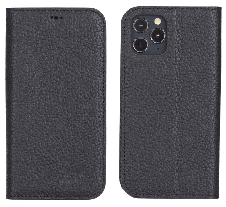 Solo Pelle aufklappbare Lederhülle kompatibel für iPhone 12 Pro Max in 6.7 Zoll inkl. 1 Kartenfach f