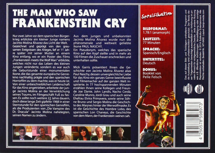 The Man Who Saw Frankenstein Cry - Paul Naschy: Legacy of a Wolfman 1 [Limited Edition], DVD