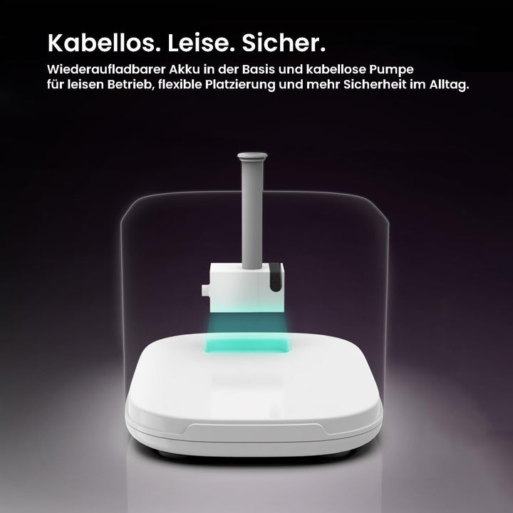 AstroPet Katzenbrunnen Kabellos 2,5L Trinkbrunnen mit Bewegungsmelder – 5200mAh Akku bis zu 40 Tage,