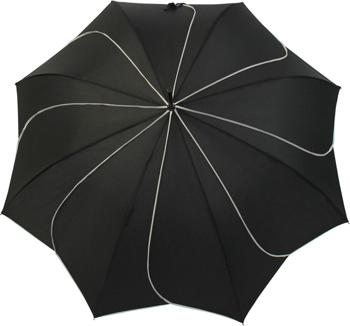 Pierre Cardin Stockschirm Damen gross stabil mit Automatik - Sunflower - schwarz, Schwarz
