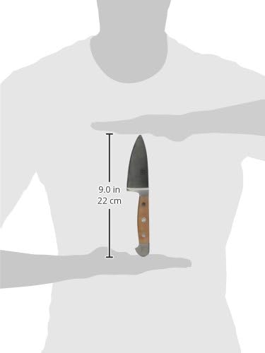 GÜDE Solingen - Hartkäsemesser Käsemesser geschmiedet, 10 cm, Birnenholz, ALPHA BIRNE, Doppelkropf,