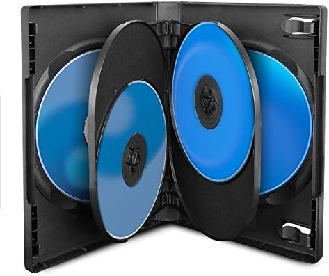 MediaRange DVD 6er Hüllen, 22 mm, Schwarz, 15 Stück