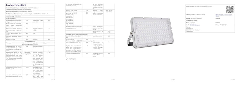 Bellanny LED Strahler 100W, 10000LM Superhell LED Scheinwerfer Aussen, 6500K Kaltweiss LED Fluter, L